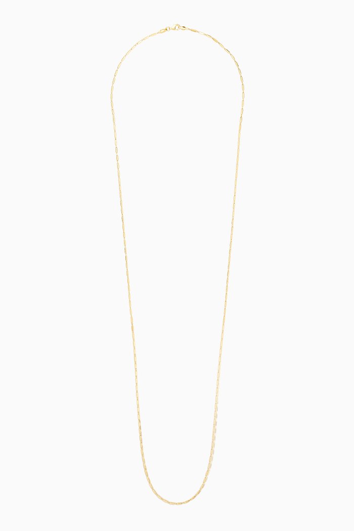 

Bar Chain Necklace in 14kt Gold Vermeil, Yellow
