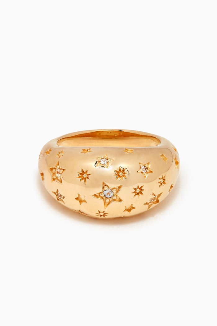 

Starry Night Ring in 14kt Gold Vermeil, Yellow