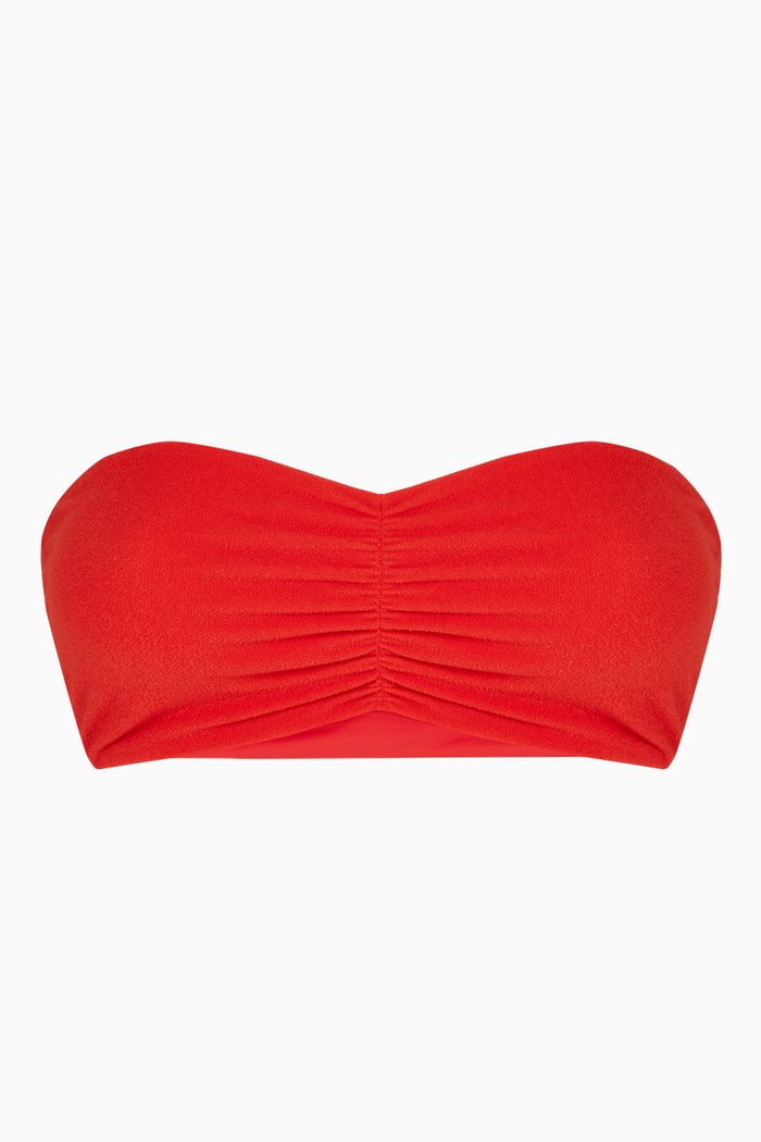 

Ava Bandeau Bikini Top in LYCRA®, Red