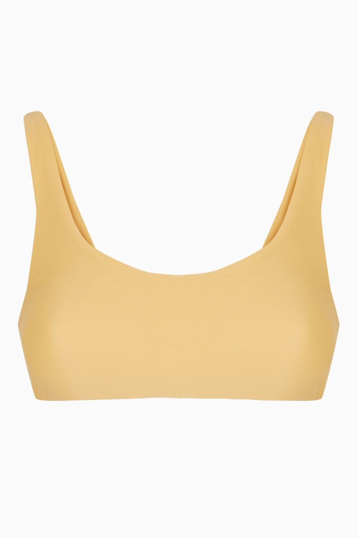 

Rounded Edges Bikini Top in LYCRA®, Yellow