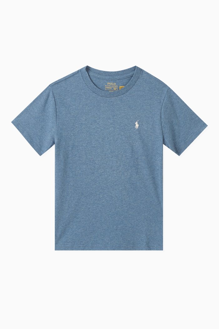 

Logo Embroidery T-shirt in Cotton, Yellow