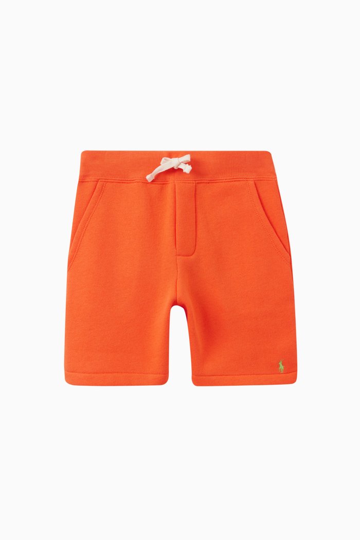 

Logo Shorts in Cotton Blend, Orange