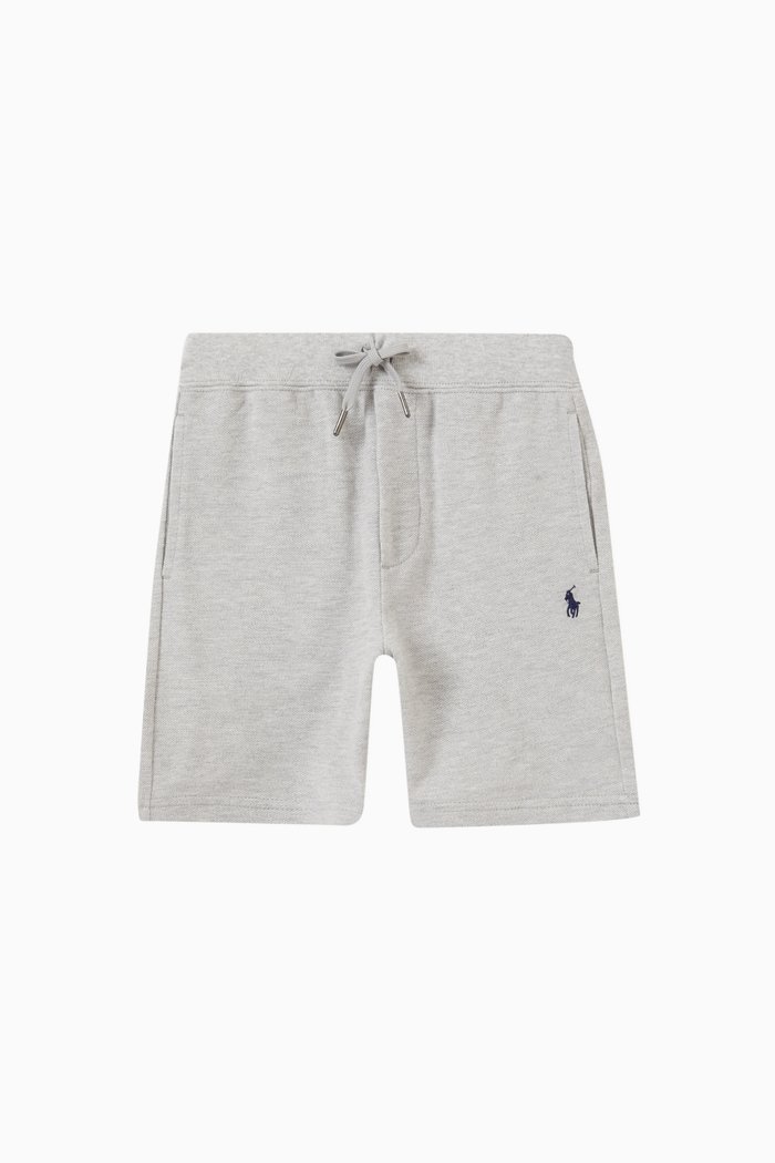 

Logo Shorts in Cotton, Grey