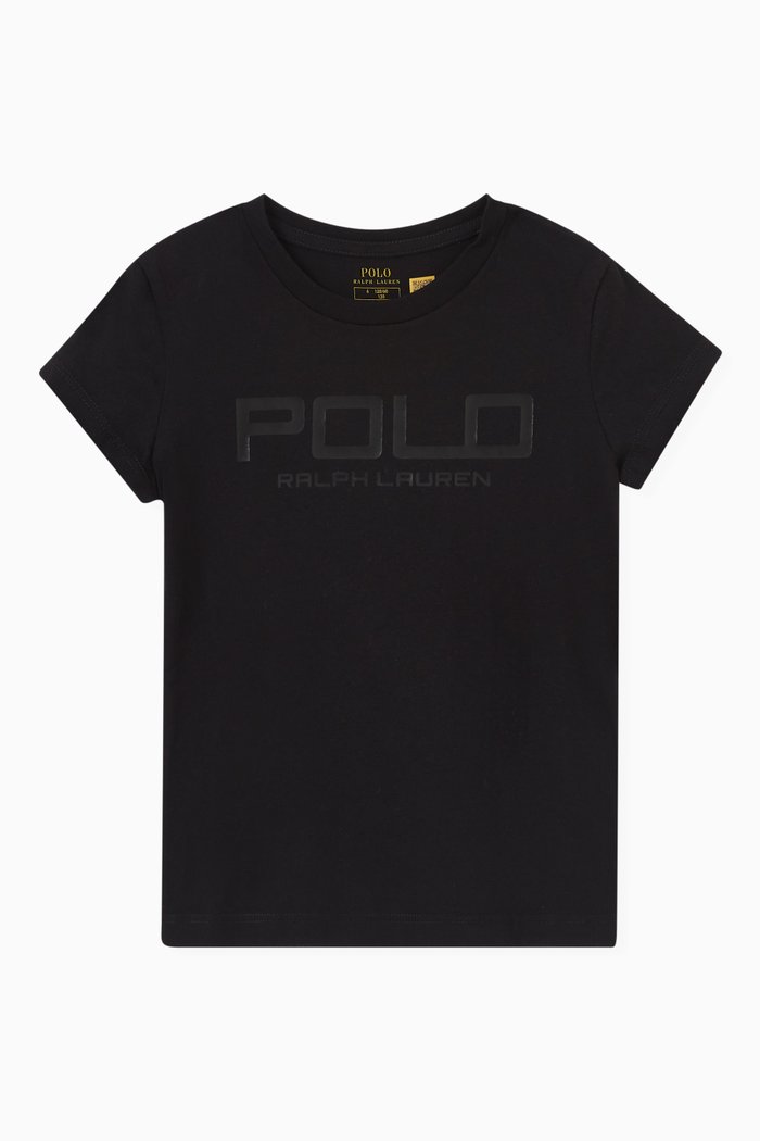 

Logo Print T-shirt in Jersey, Black
