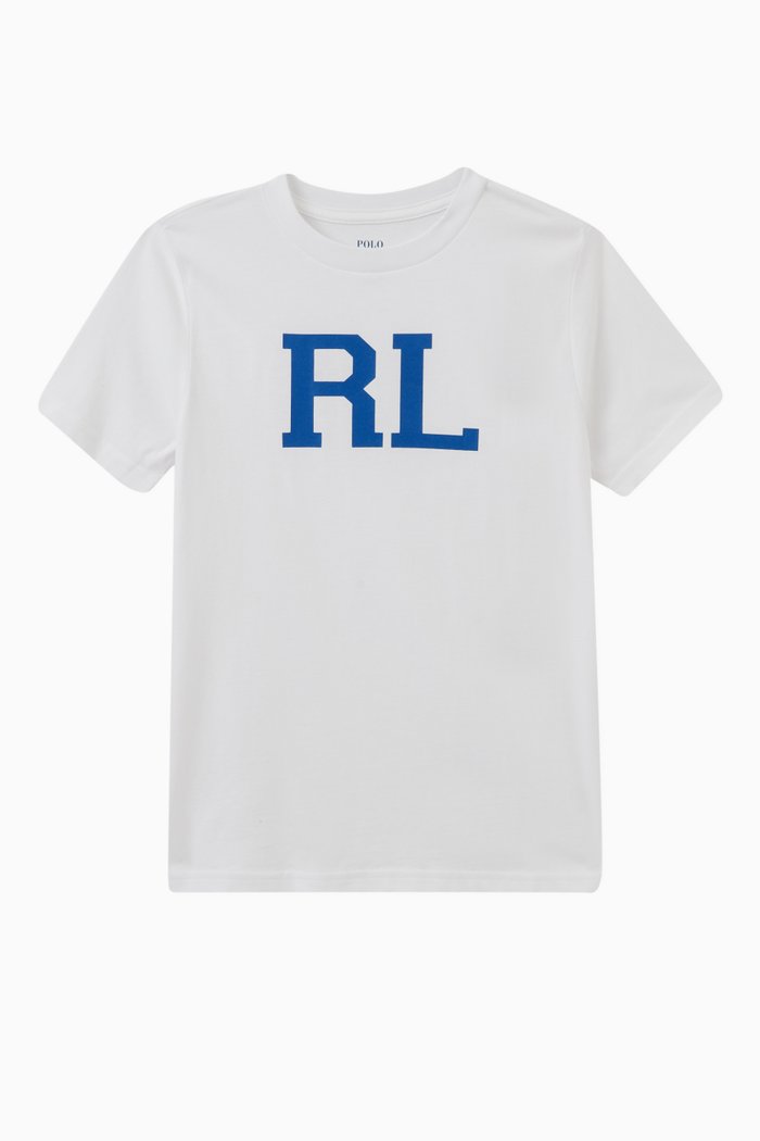 

Logo Print T-Shirt in Cotton, White