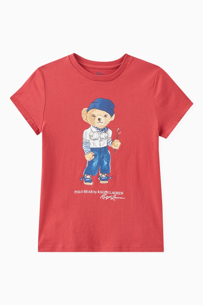 

Polo Bear T-shirt in Cotton, Red
