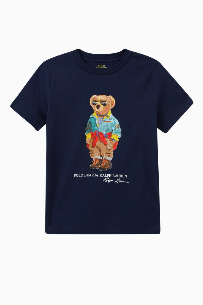 

Polo Bear T-shirt in Cotton, Blue