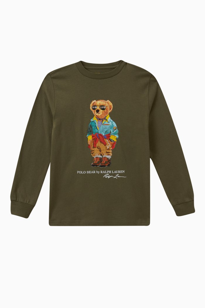 

Polo Bear T-shirt in Cotton, Green
