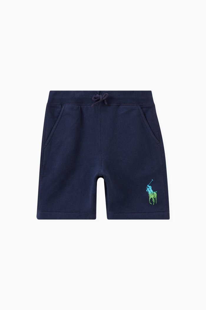 

Ombré Big Pony Shorts in Fleece, Blue