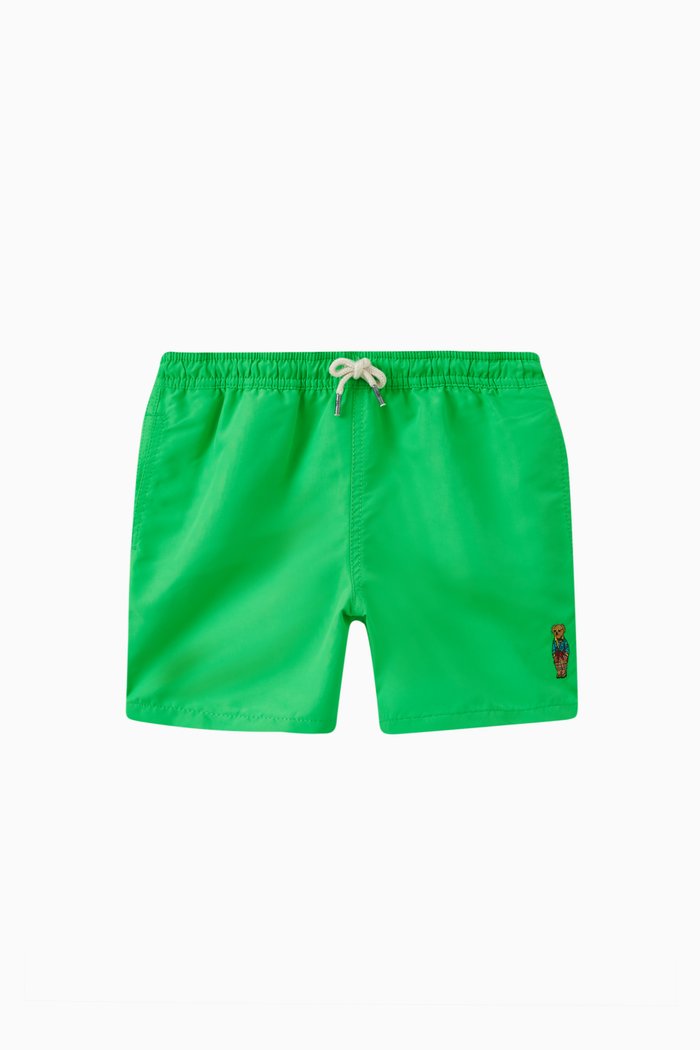 

Traveller Swimming Trunks in Technical Fabric, Green