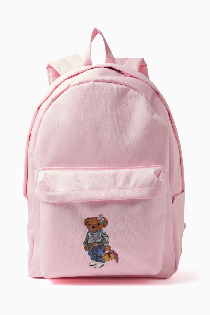 

Polo Bear Backpack, Pink