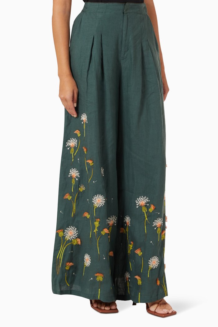 

Pinon Pants in Linen, Green