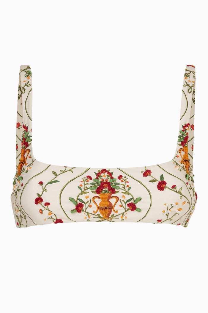 

Ricino Bikini Top in Recycled Polyester, Multicolour