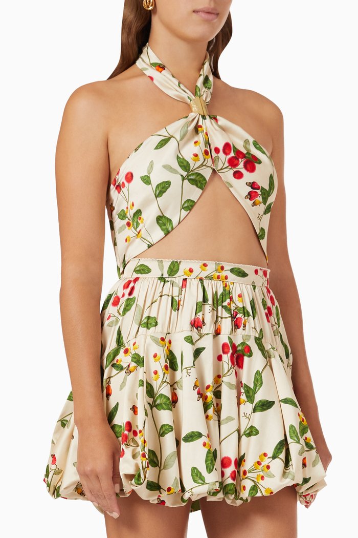 

Mulato Cropped Top in Viscose, Multicolour