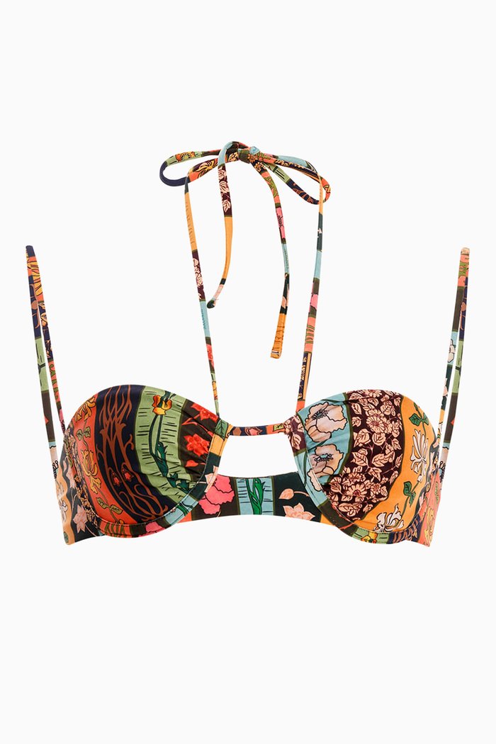 

Soya Bikini Bra in Recycled Polyester, Multicolour