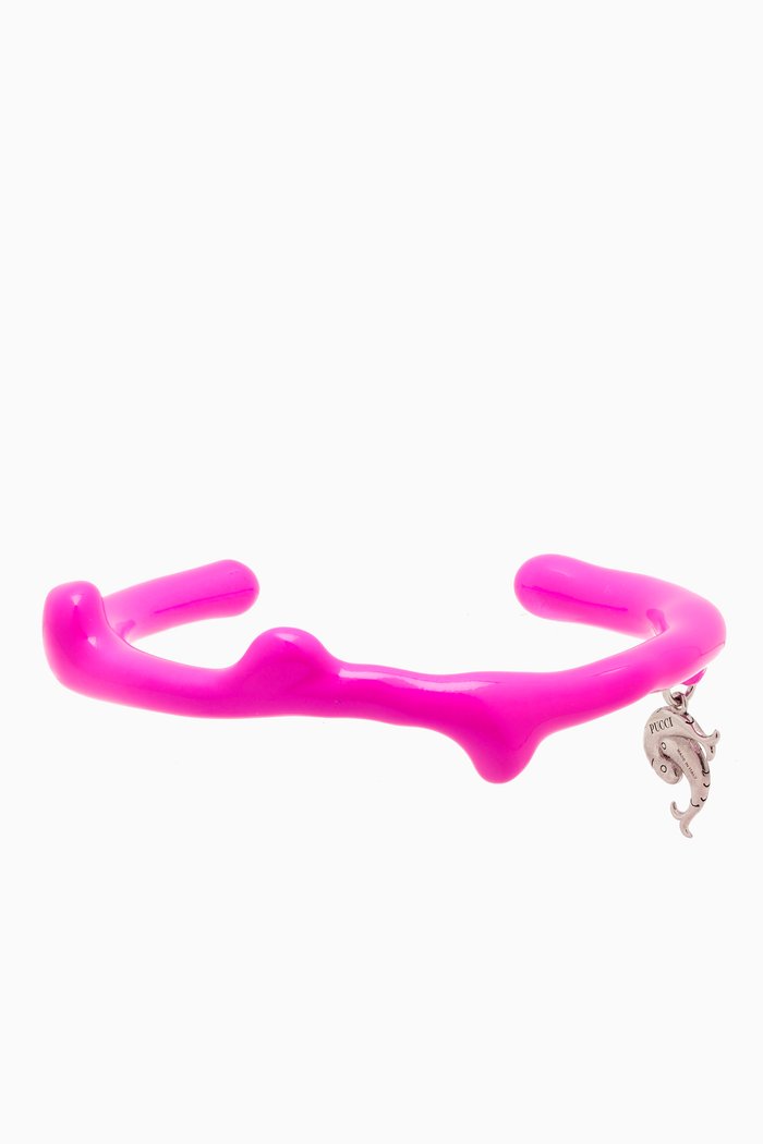 

Aquarius Enamel Bracelet in Metal, Pink