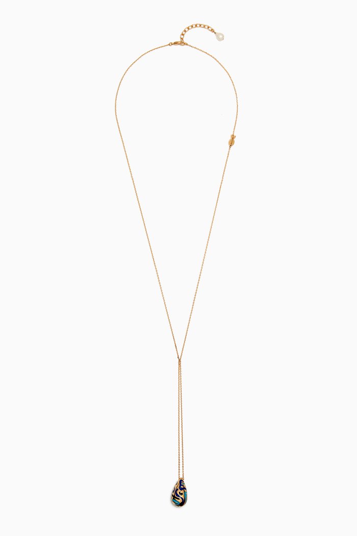 

Drop Pendant Necklace, Blue