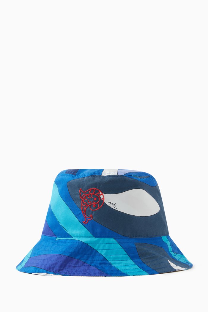 

Reversible Bucket Hat, Blue