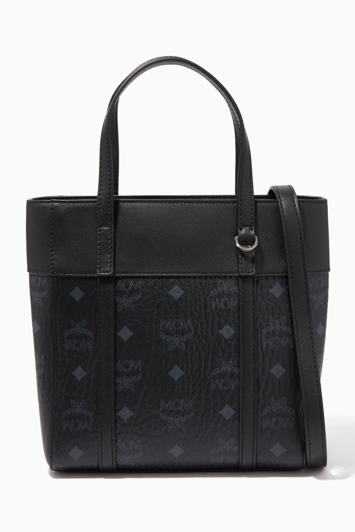 

Mini Aren Shopper in Visetos, Black