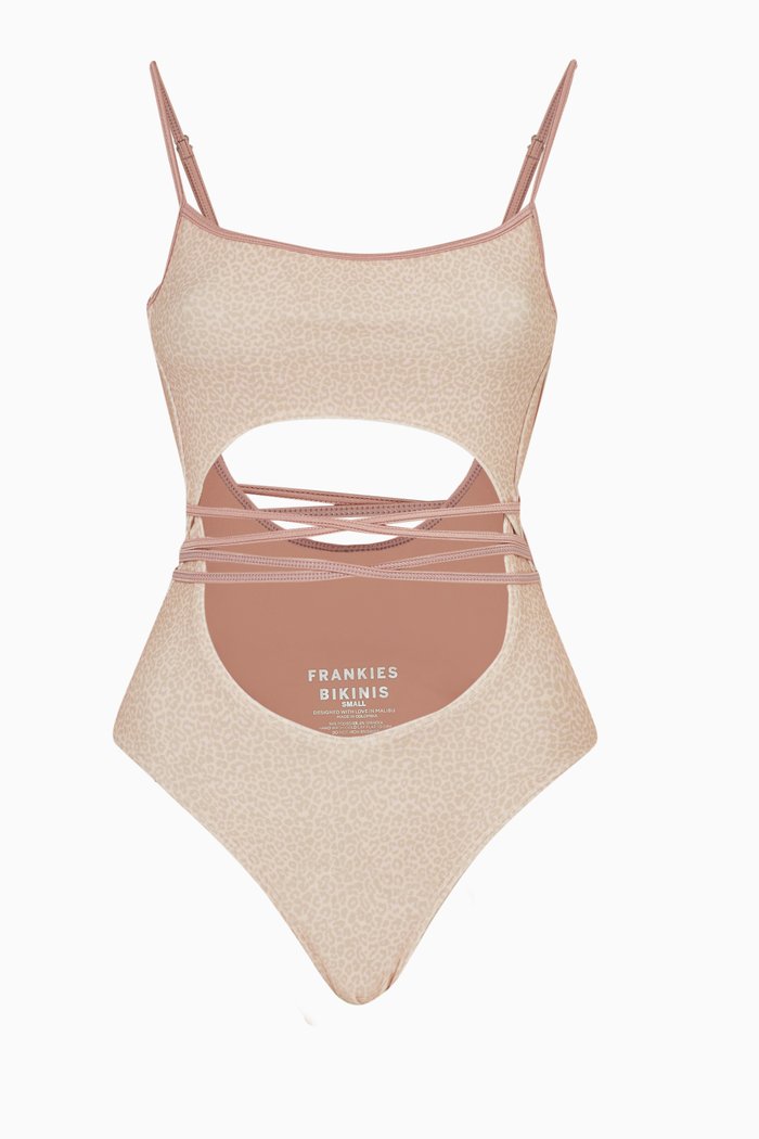 

Alice Wrap One-piece Swimsuit in Terry, Neutral