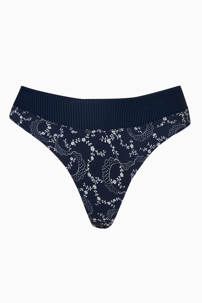 

Bellamy Ribbed Bandana Bikini Briefs, Blue