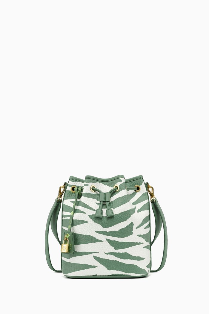 

Dessau Bucket Bag in Meta Safari Canvas, Green