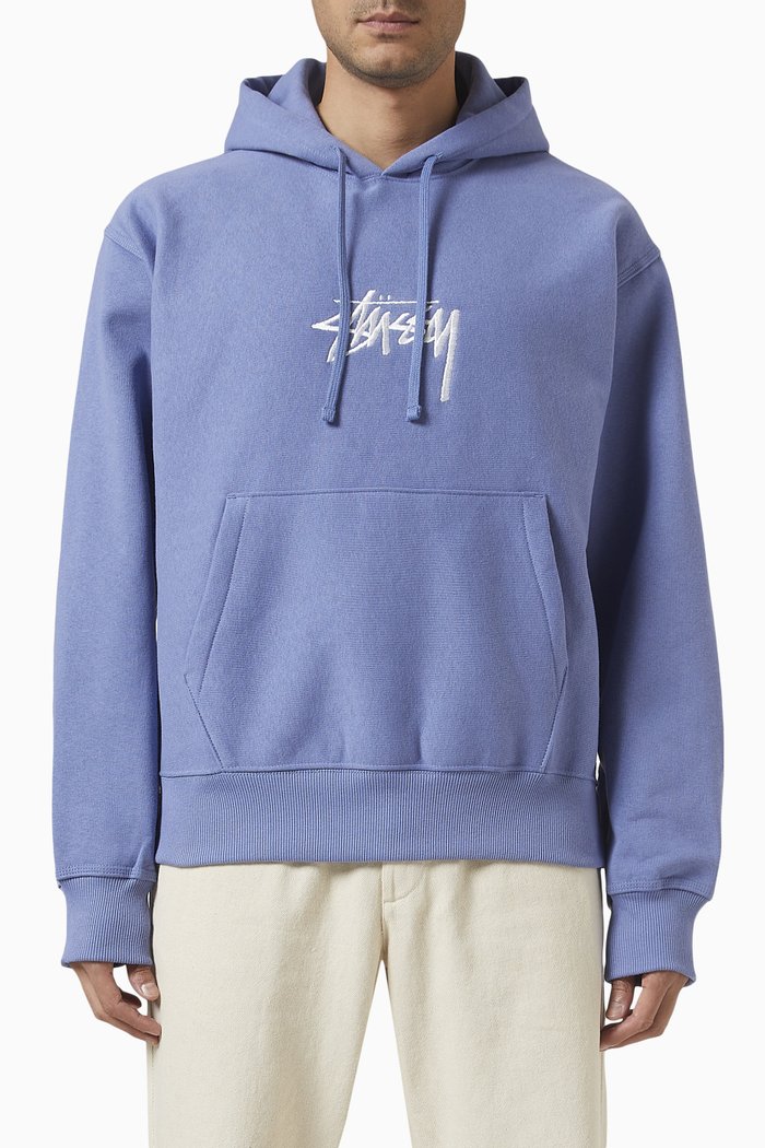 

Oversized Hoodie in Fleece, Blue