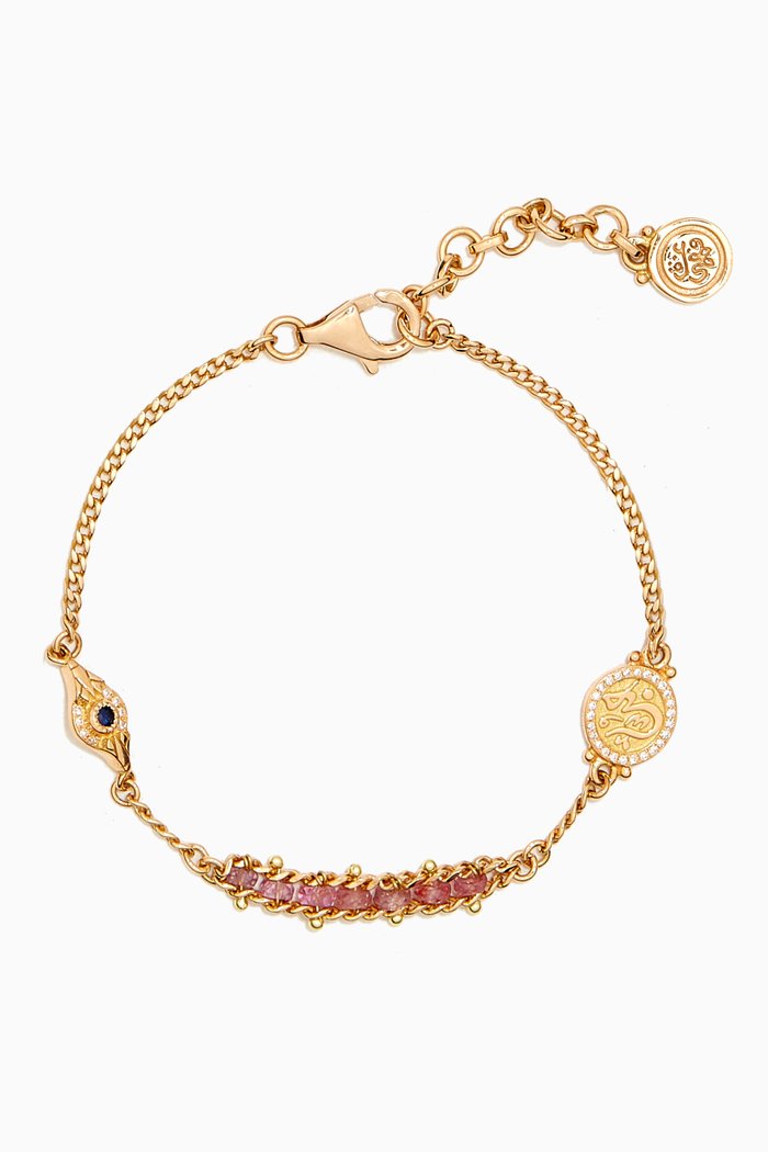 

Love Sapphire Bracelet in 18kt Gold, Yellow