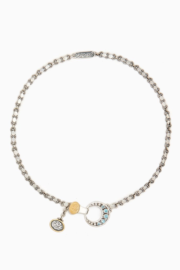 

Eternity Necklace in 18kt Gold & Sterling Silver