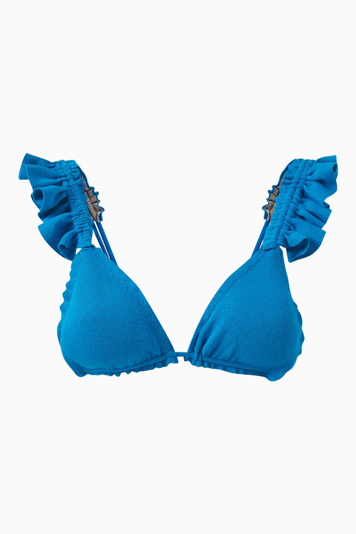 

Laven Bikini Bra in Stretch Nylon, Blue
