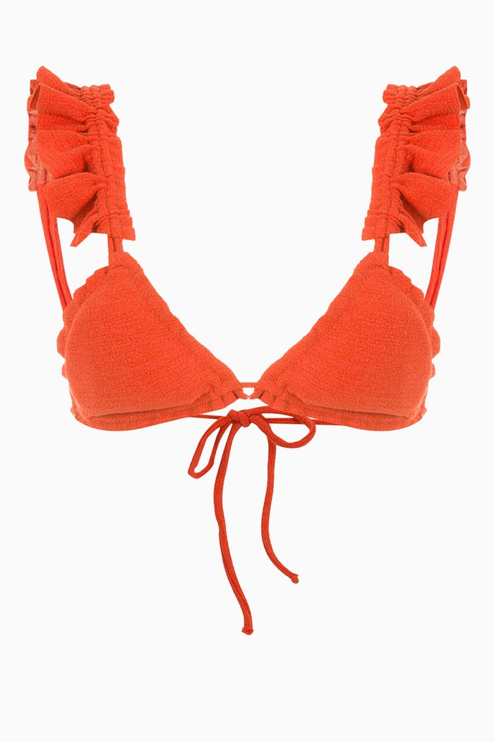 

Laven Bikini Bra in Stretch Nylon, Orange
