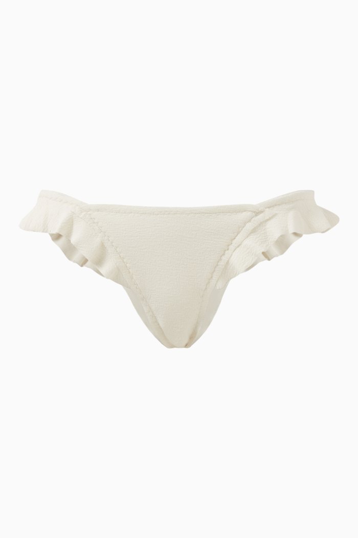 

Winni Bikini Briefs in Stretch Nylon, White