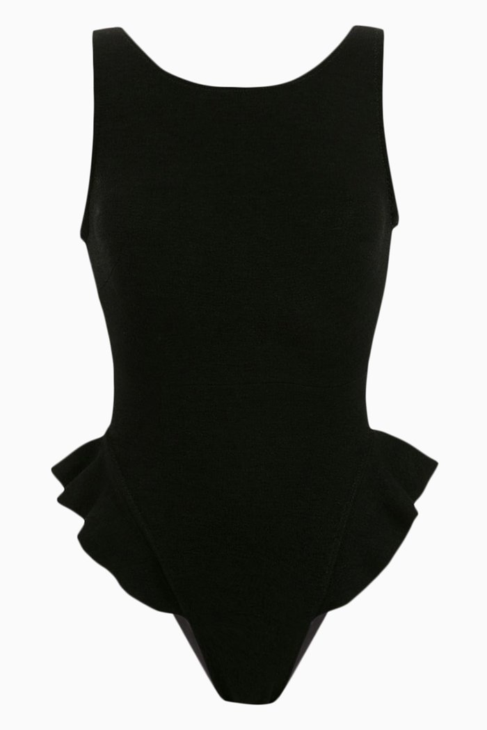 

Goya One-piece Swimsuit in Stretch Nylon, Black