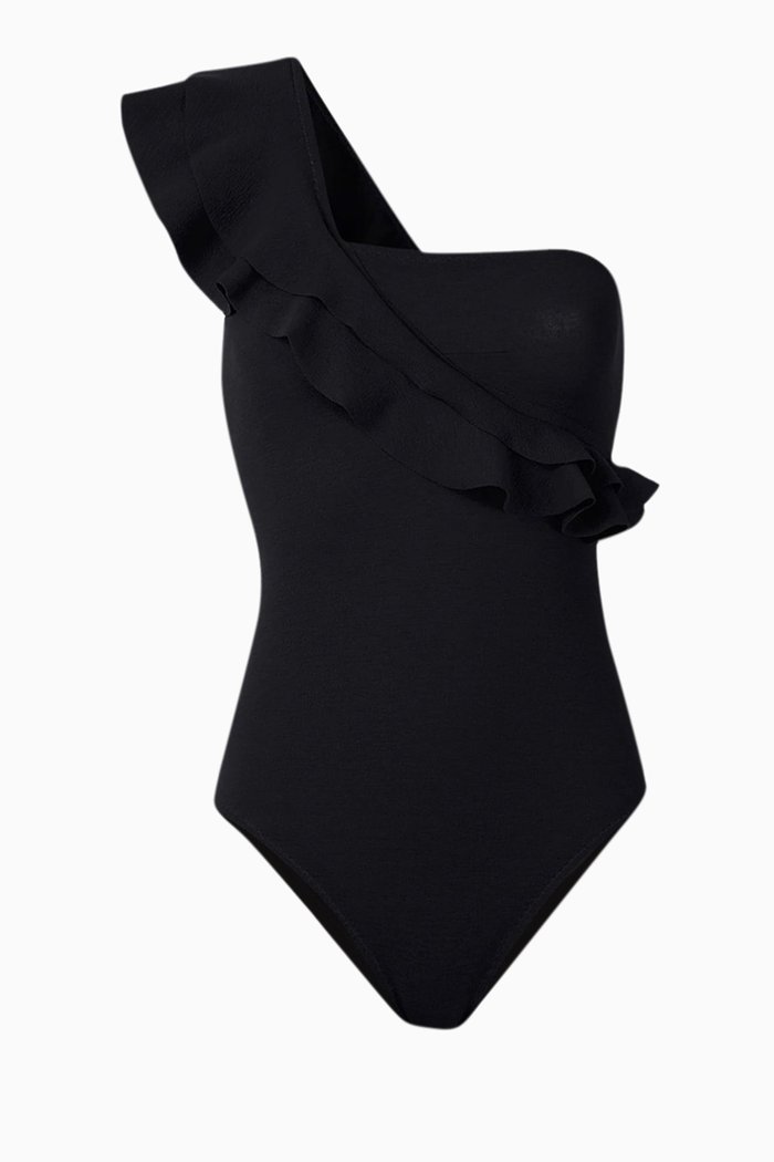 

Siola One-piece Swimsuit in Stretch Nylon, Black