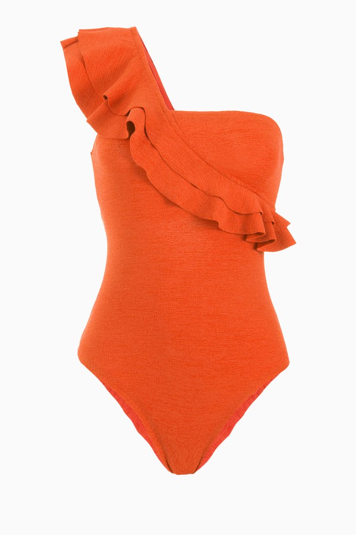 

Siola One-piece Swimsuit in Stretch Nylon, Orange