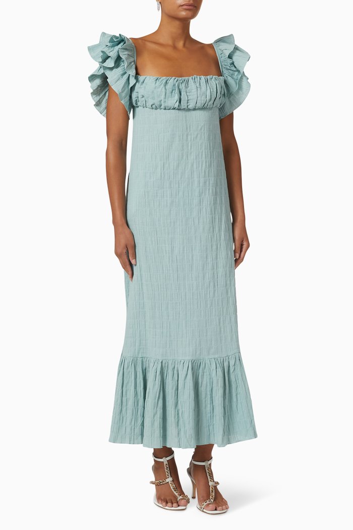 

Londra Dress in Cotton, Blue