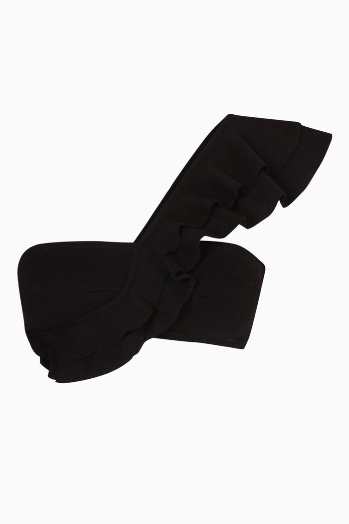 

Malgosia Bikini Top in Stretch Nylon, Black