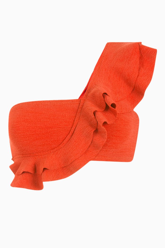 

Malgosia Bikini Top in Stretch Nylon, Orange