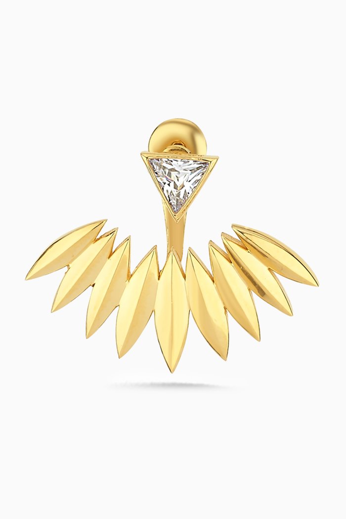 

Ritual Single Jacket Earring in 24kt Gold-plated Sterling Silver