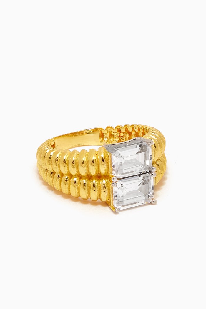 Love & Beauty Ring in 24kt Gold-plated Sterling Silver