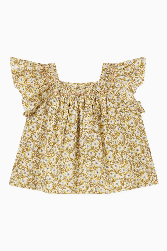 

Carlie Blouse in Cotton, Green