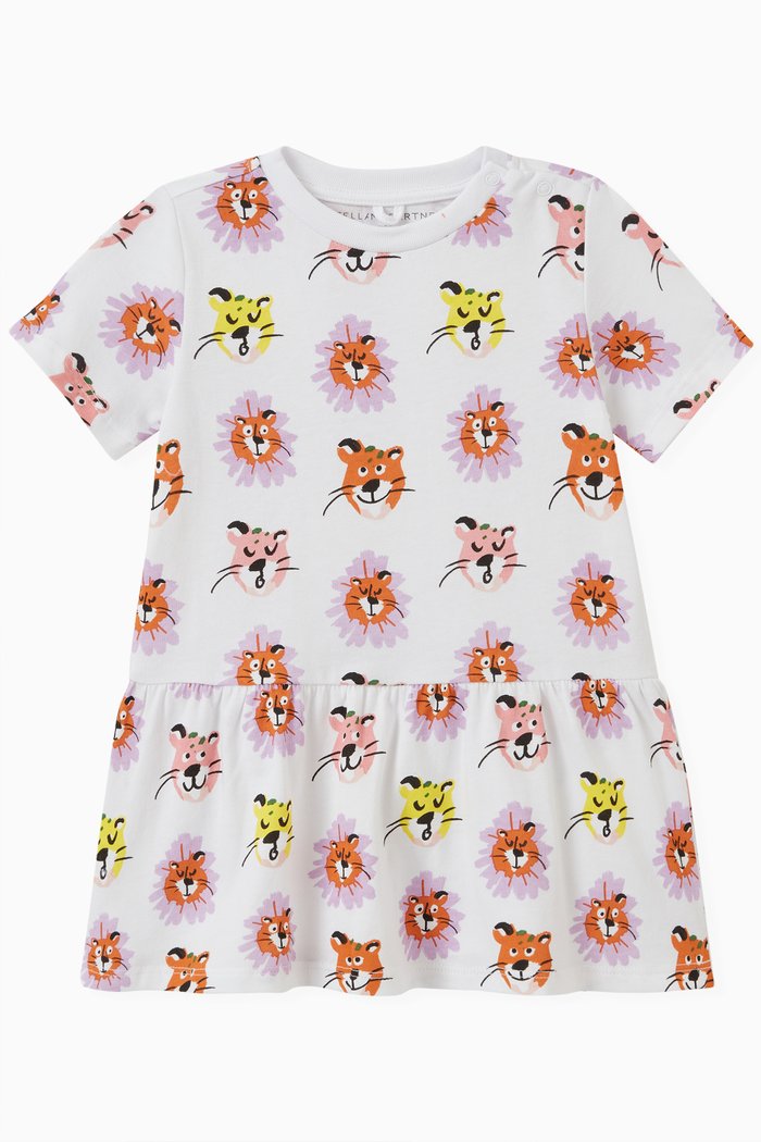 

Tiger Dress in Cotton, White