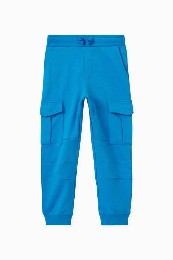 

Cargo Sweatpants in Cotton, Blue
