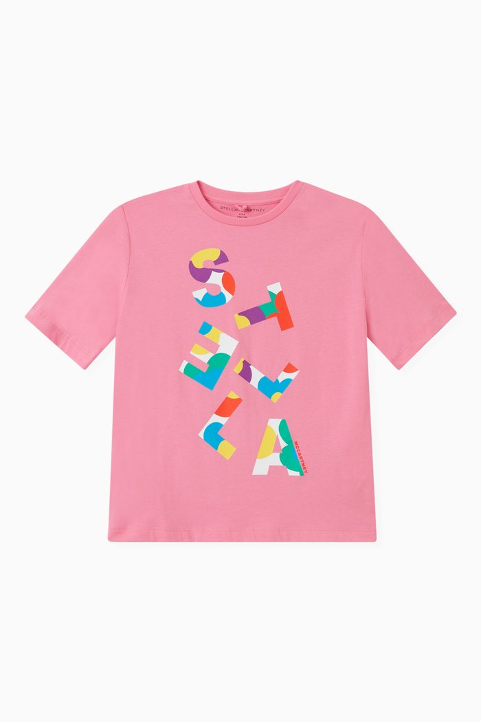 

Logo T-shirt in Cotton, Pink