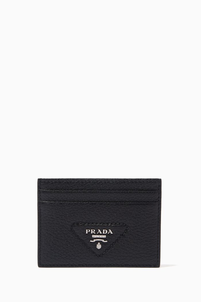 

Card Holder in Saffiano Leather, Black