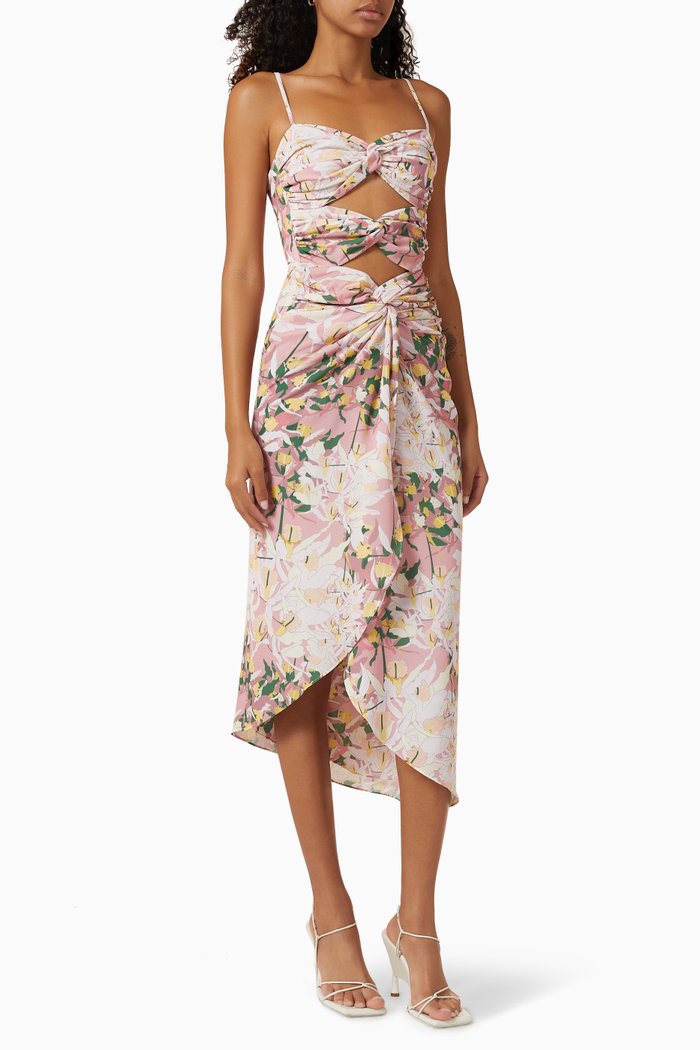 

La Garza Midi Dress, Pink