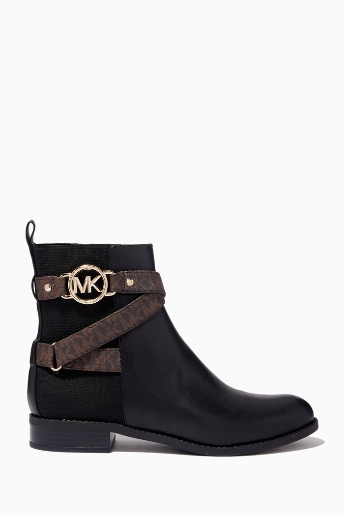 

Rory Logo Ankle Boots in Leather, Multicolour