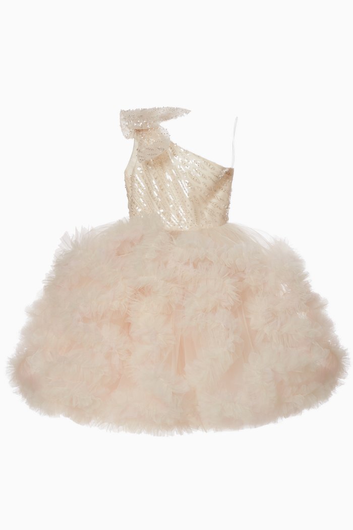 

Garnet Dress in Tulle, Neutral