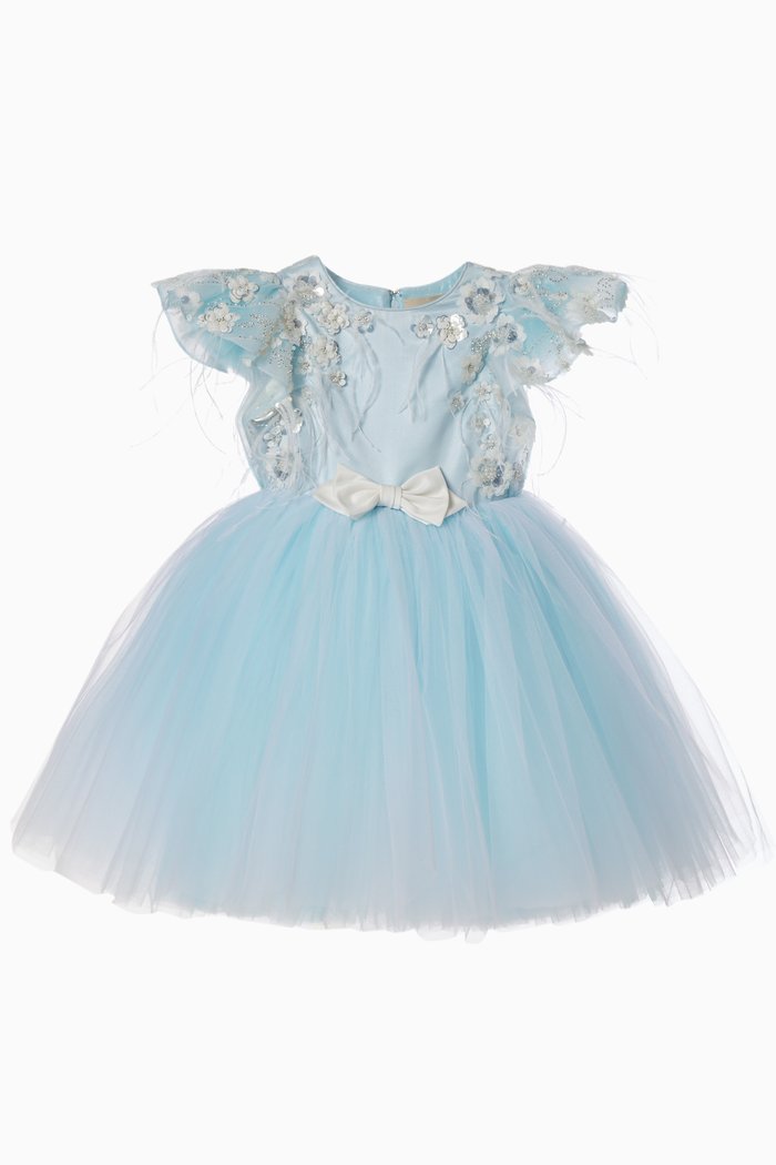 

Zinnia Dress in Tulle, Blue