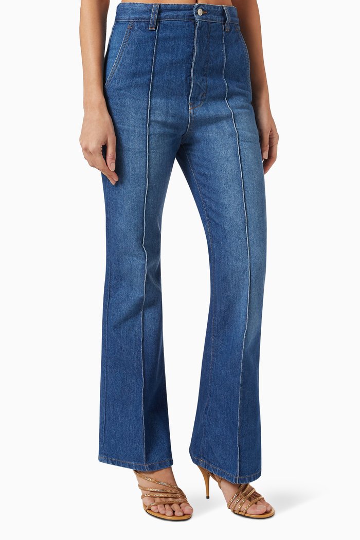 Brigitte High-rise Flared Jeans, Blue